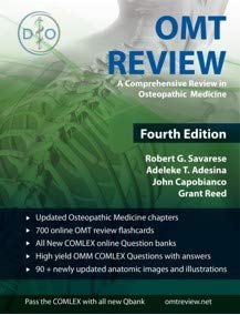 [PDF] OMT Review: A Comprehensive Review in Osteopathic Medicine 4th Edition (2018) by Robert G. Savarese