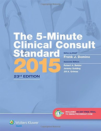 [PDF] The 5-Minute Clinical Consult Standard 23rd Edition (2015) by Frank J. Domino