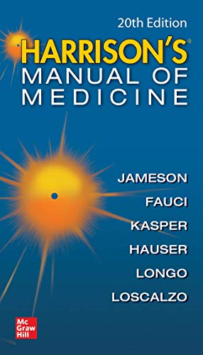 [PDF] Harrisons Manual of Medicine 20th Edition (2019) by Dennis Kasper