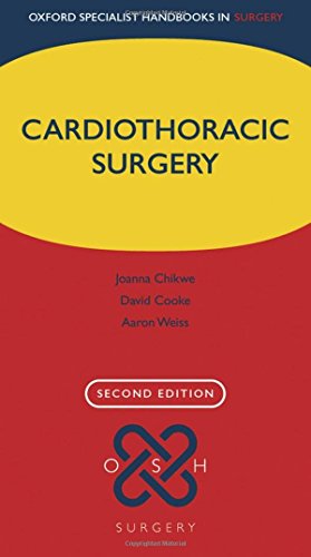 [PDF] Oxford Specialist Handbooks of Cardiothoracic Surgery 2nd Edition (2013) by Joanna Chikwe