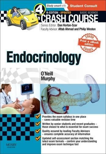 [PDF] Crash Course Endocrinology 4th Edition (2015) by Ronan O’Neill