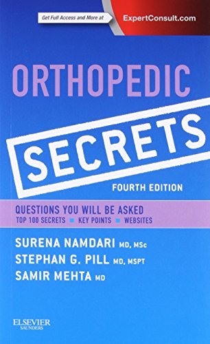 [PDF] Orthopedic Secrets, 4th Edition (2015) by Surena Namdari