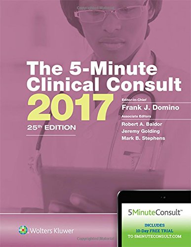 [PDF] The 5-Minute Clinical Consult 25th Edition (2017) by Dr. Frank J. Domino