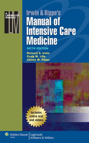 [PDF] Irwin & Rippe’s Manual of Intensive Care Medicine 6th Edition (2013) by Richard S. Irwin MD