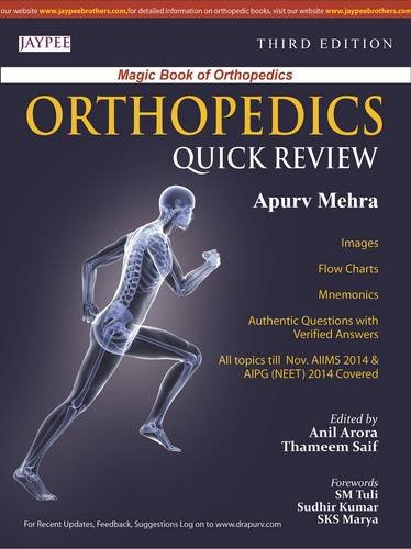 [PDF] Orthopedics Quick Review – 3rd Edition (2015) by Apurv Mehra