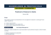Treatment of Cataract in Adults (2005) British Columbia Medical Association