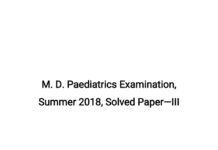 M.D. Paediatrics Examination, Solved Paper – Systemic diseases in Paediatrics Respiratory, Cardiology, C.V.S., Neurology, Haematology, Nephrology, Rheumatology, Immunology, Metabolic, Gastroenterology (2018) Dr. Ankit Yadavendra