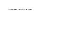 History of Ophthalmology 5 () HAROLD E. HENKES