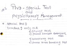 PIVD – Special Test and Physiotherapy Management (2024) Legend Physio