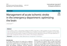 Management of acute ischemic stroke in the emergency department – optimizing the brain (2025) Latha Ganti