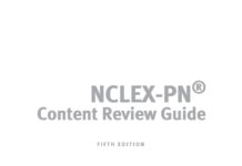 NCLEX-PN Content Review Guide – NCLEX-PN® (2017) Judy Hyland, M.S.N., R.N.
