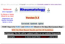 Rheumatology – PLAB 1 Keys PLAB-1 and UKMLA-AKT Review (2024) Plab1keys.com