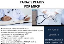 Faraz’s Pearls for MRCP – Volume I (2019) Dr Faraz Ahmed
