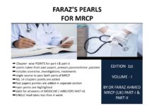 Faraz’s Pearls for MRCP – VOLUME-I (2019) Dr Faraz Ahmed