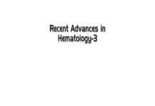 Recent Advances in Hematology (2011) Renu Saxena