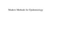 Modern Methods for Epidemiology (2012) Yu-Kang Tu