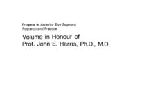 Progress in Anterior Eye Segment – Research and Practice (2001) O. Hockwin