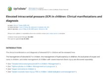 Elevated intracranial pressure (ICP) in children – Clinical manifestations and diagnosis (2026) Robert C Tasker