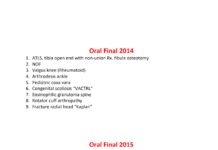 Oral Exam Summaries in Orthopedics – High-Yield Topics and Case Scenarios for Board Preparation (2017) Saud