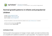 Normal growth patterns in infants and prepubertal children – UpToDate Topic Review (2025) Julieana Nichols
