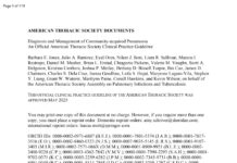 Diagnosis and Management of Community-acquired Pneumonia – An Official American Thoracic Society Clinical Practice Guideline (2025) Barbara E. Jones