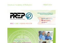 Pediatrics Review and Education Program – PREP 2016 Self-Assessment and Curriculum Content Specifications (2016) American Academy of Pediatrics