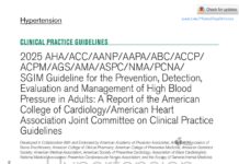 Hypertension – CLINICAL PRACTICE GUIDELINES (2025) Daniel W. Jones