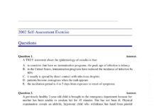 PREP (Pediatrics Review and Education Program) – 2002 Self-Assessment Exercise Questions (2002) American Academy of Pediatrics (AAP)