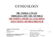 Gynecology Notes – Essential Concepts for Medical Students (2023) Dr. Vishwa
