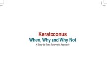 Keratoconus – When, Why and Why Not A Step-by-Step Systematic Approach (2012) Mazen M Sinjab