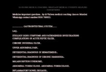 Medicine Important Questions – Study Guide for Gastroenterology, Hepatology, and Cardiology (2024) Dr. Vishwa