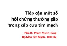 Tiếp cận một số hội chứng thường gặp trong cấp cứu tim mạch (2020) Phạm Mạnh Hùng