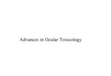Advances in Ocular Toxicology – Proceedings of the Fifth Congress of the International Society of Ocular Toxicology () Keith Green