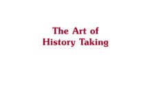The Art of History Taking (2009) Kashinath Padhiary