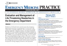 Evaluation and Management of Life-Threatening Headaches – in the Emergency Department (2019) David Zodda, MD, FACEP
