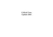 Critical Care Update 2003 (2004) Vineet Nayyar